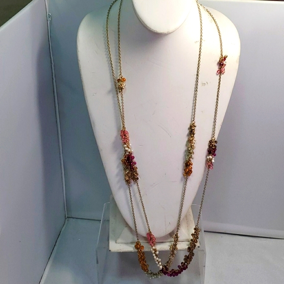 2 for $25 ombre sparkle bead necklace - Picture 1 of 5